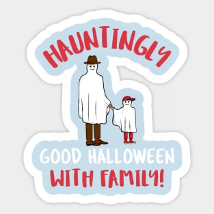 Halloween with family Sticker